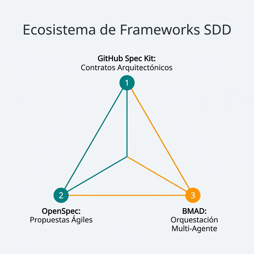 Análisis Profundo de Frameworks SDD: GitHub Spec Kit, OpenSpec y BMAD