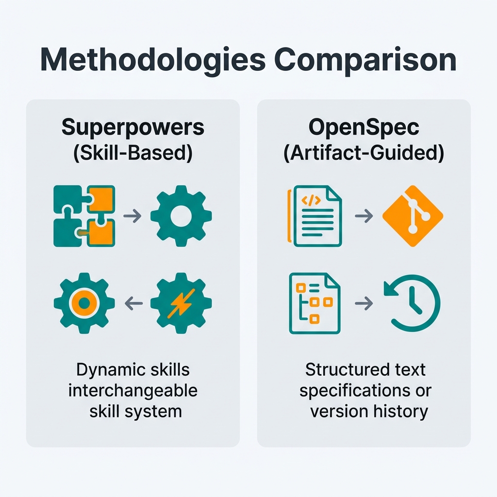 Agentic Engineering Methodologies: Superpowers vs OpenSpec
