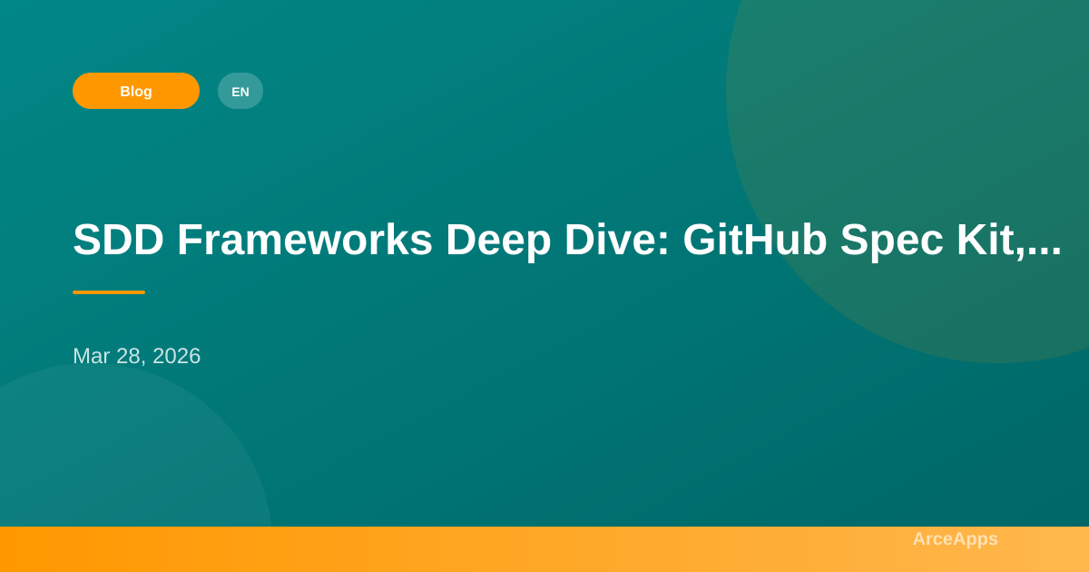 SDD Frameworks Deep Dive: GitHub Spec Kit, OpenSpec, and BMAD-METHOD ...